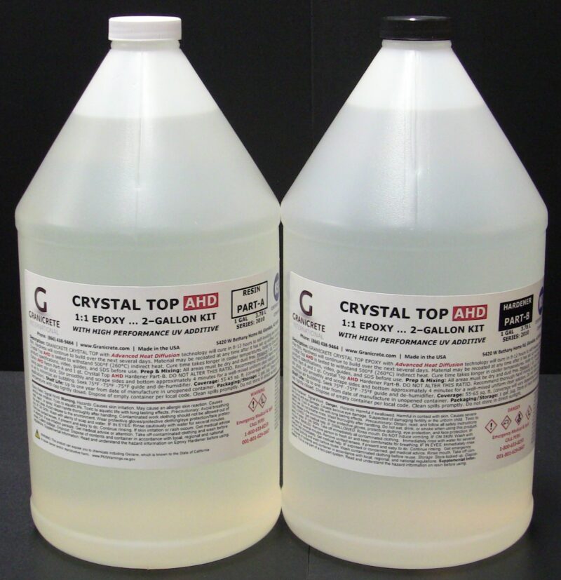 CRYSTAL TOP EPOXY - AHD 1:1 Kit WITH HIGH UV PROTECTION