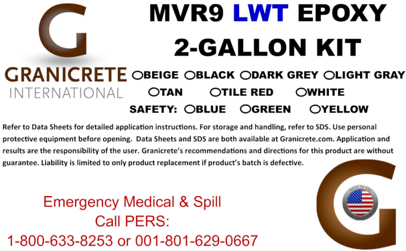 MVR9 LWT EPOXY